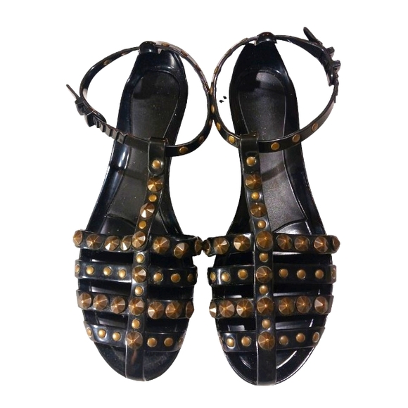 JIMMY CHOO Jelly Gladiator Studded Sandal Women's size 8
Box 2 - Picture 4 of 9